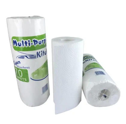 Oil-absorbing kitchen paper roll