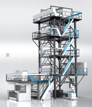 Wuhan Jiusheng Nine Layer ABC Film Blowing Machine with Automatic Air Ring