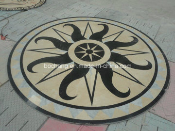 Marble Pattern Waterjet Medallion for Flooring