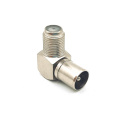 TV Coaxial Plug to F Female Connector Adaptor