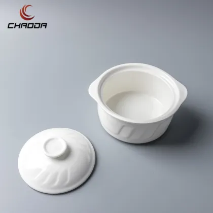 CHAODA Japanese Ceramic Stew Pot for Hotel Dinnerware