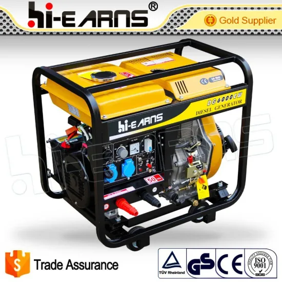 DG6000EW Air-cooled diesel welding generator set with quick connecting Robin yellow color