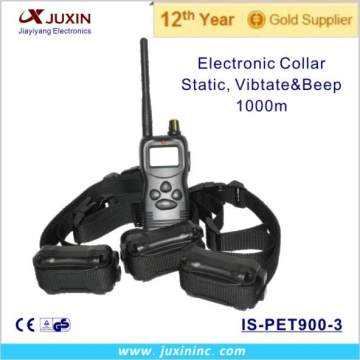 Big LCD Display And Multi-Function Electroic Dog Collar with LED For Wholesale For 3 Dogs