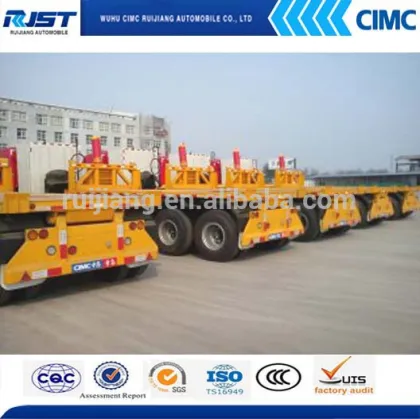 CIMC Flatbed dump semi-trailer/3axle semi trailer