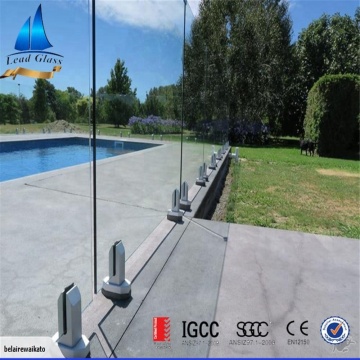 Australia Standard 12mm Clear Toughened Safety Fence Glass