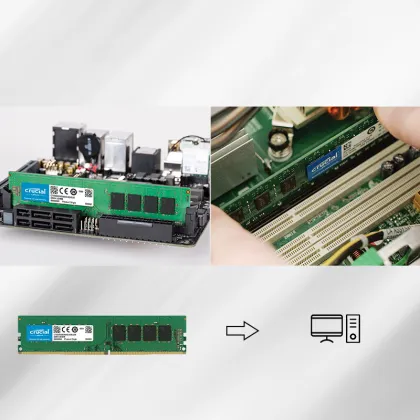 Crucial DDR4 Desktop RAM Memory Stick - 8GB/16GB 3200 MHz DIMM XMP Wholesaler