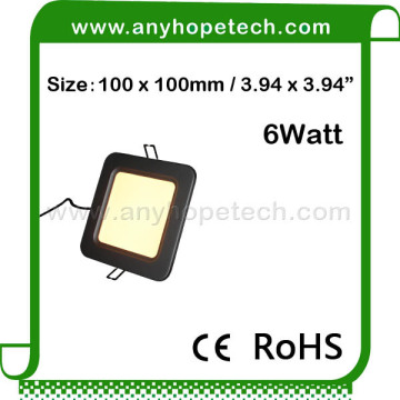 2015 new popular modern 6w 100 100mm suspended ceiling panels light