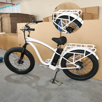 26X4 Inch Rear Drive Beach Cruiser Ebike - Fat Tire Electric Bicycle