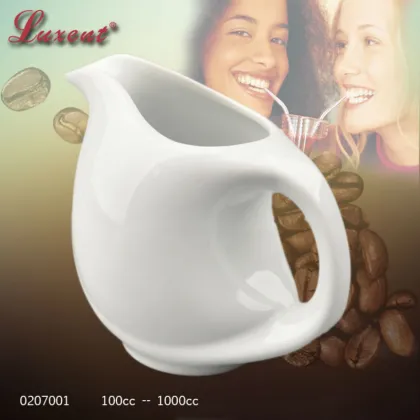 Ceramic house kitchen white sauce jar cookie pot creamer