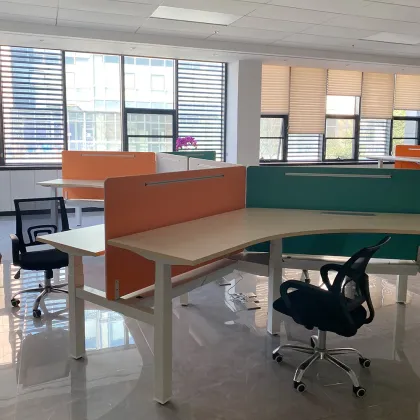 Office Electric Corner Standing Desk Workstation