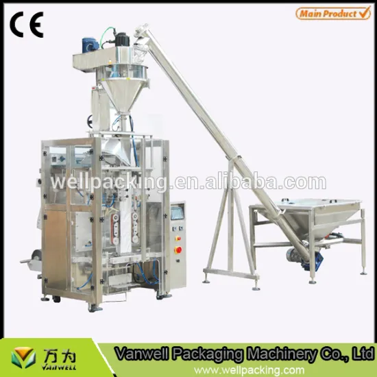 VS-520 4 side seal milk wheat powder packing machine with auger filler