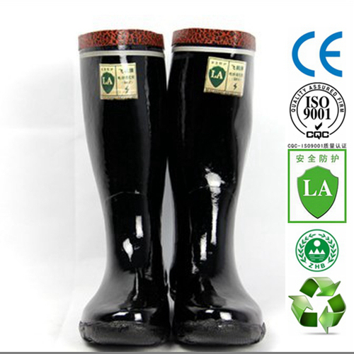 insulate rubber boots for men for electricity protection