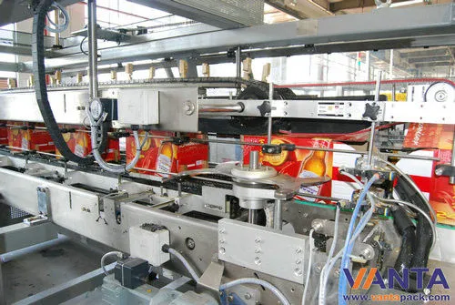 Automatic Spray Glue Carton Packaging Machine 80 Cartons/minute