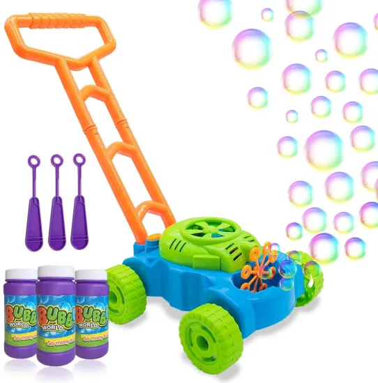 Automatic Bubble Lawn Mower: Fun and Interactive Push Toy for Kids
