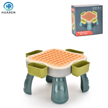 Factory DIY Assembly Educational Learning Toy: Plastic Activity Block Building Tables Set for Kids and Toddlers