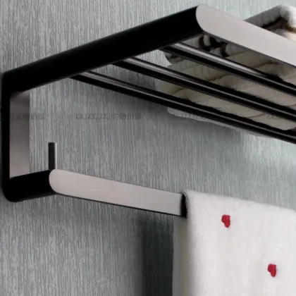 Non perforack bathroom towel rack bathroom storage rack