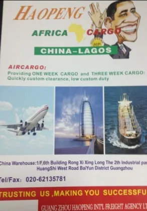 Oceanfreight rates from Guangdong to Lagos
