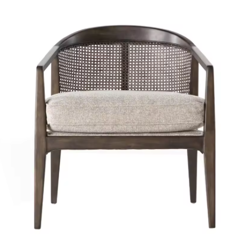 Silla decorativa de madera para interiores moderna de lujo
