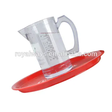 PS/ABS food grade round plastic beer serving tray