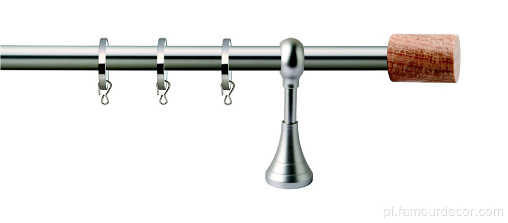 Marble Cylinder Finial Curtain Rod