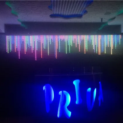 Flexible LED curtain display screen