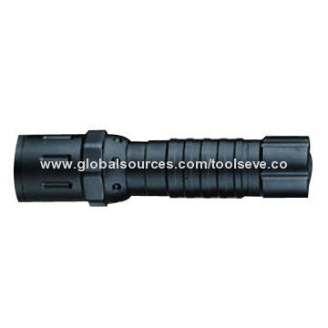Aluminium flashlight, comfortable grip
