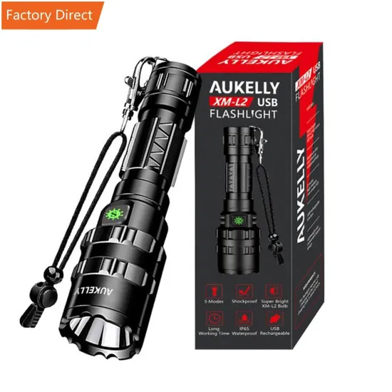 Portable Rechargeable Waterproof Led Camping Light Flashlight