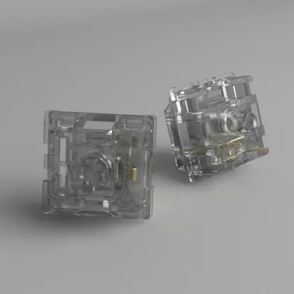 Akko CS Crystal Silver 45-Piece Linear Switches for Keyboard