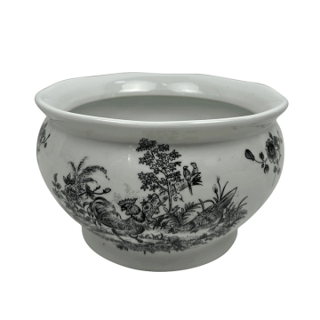 Wholesale Chinese Vintage Porcelain Flower Pots with Rooster and Bird Patterns