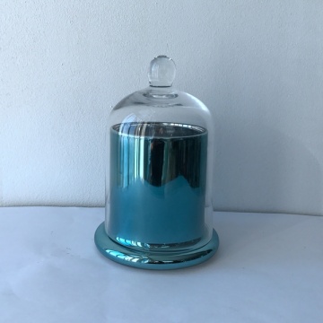 Copper glass candle jar