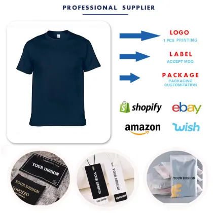 OEM/ODM Custom Heavy Weight Cotton Screen Printed T-Shirts for Men