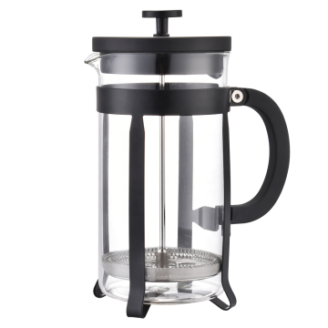 French Press Coffee Maker: 1.0L Borosilicate Glass Coffee Press with Filters