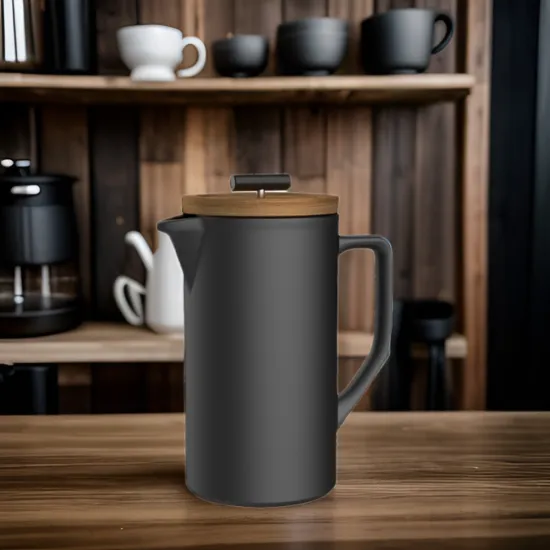 DHPO Premium Matt Black French Press Coffee Maker Gift Set - 304 Stainless Steel