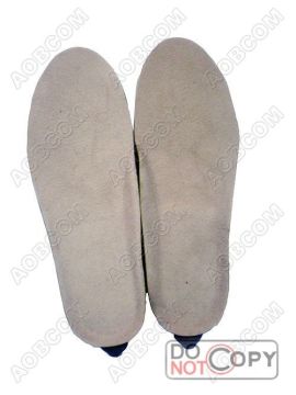 Red, Pink Heated Insole, Rubber Base Velvet Bk Cloth Surface Heated Insoles For  Absorb Sweat, Blood Circulation