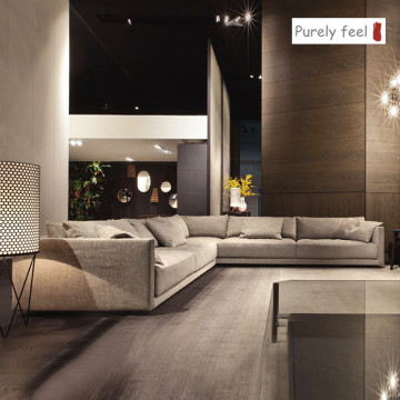 Nordic Minimalist Loft Sofa: PurelyFeel Removable and Washable Corner Combination