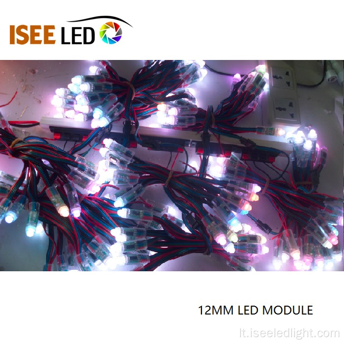12 mm LED modulis WS2811 skaitmeniniai RGB taškai