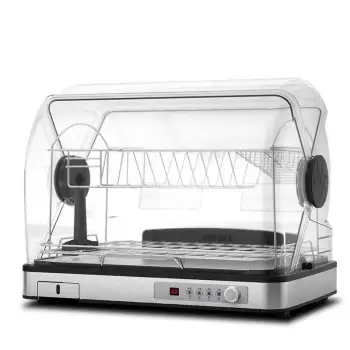 UV Light dish dryer with hot air