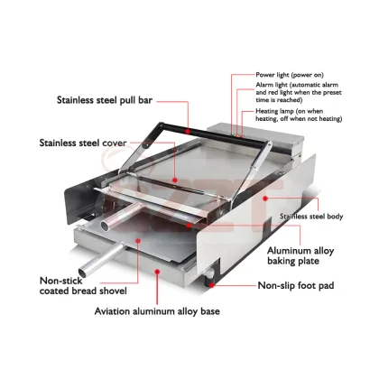 Commercial Electric Burger Bun Toaster Sandwich Maker