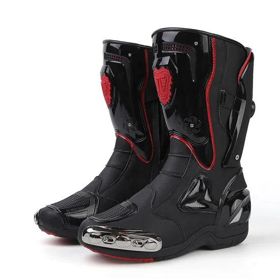 Wholesale Adult Racing Motocross Motor Boots: Leather Rider Motorcycle Shoes for Adventure