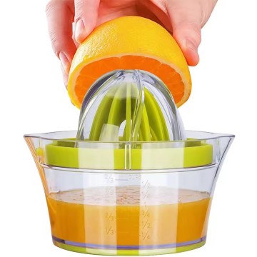 4-in-1 Manual Juicer with Container - Orange, Lemon, Lime Squeezer