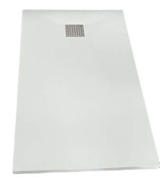 GUIDA 90x90 mm SMC Material High-Quality Grey Shower Tray