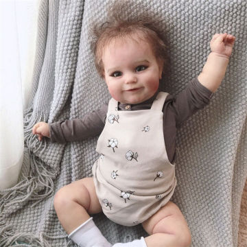 NPK 60cm High Quality Popular Cute Girl Doll Soft Cuddle Body Silicone Doll Reborn Toddler Doll