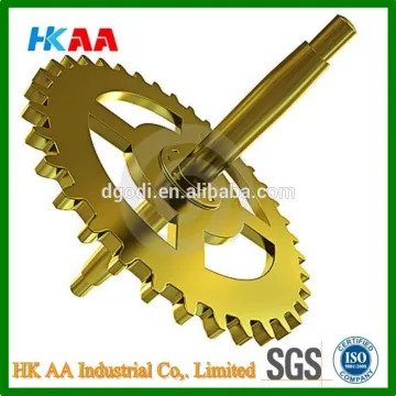 Custom high precision gold plated clock gears