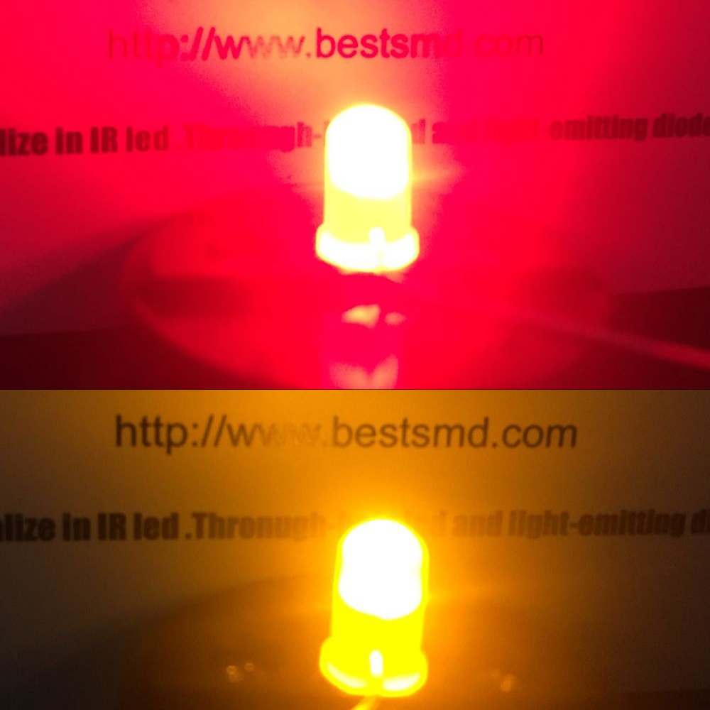S669 10 Pcs Duo Bi-Color LED SMD 3528 Warm White/Red Light Change Locomotives Wendezug