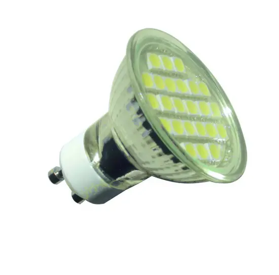 GU10 smd LED with glass cover