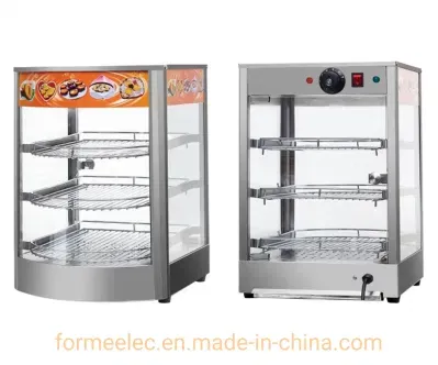 Food Warming Showcase Electric Warmer Displayer Electric Food Warmer Display Cabinet
