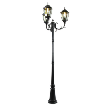 Antique Lantern Top Multi-Holder High Pole Light Garden Post Lamp