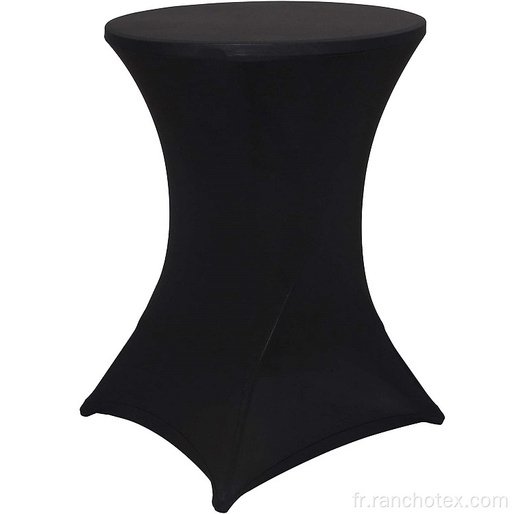 Hôtel Stretch Fabric Spandex Couvre de table solide personnalisée