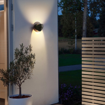 Modern COB 2*3W Black Wall Lamps | IP65 Waterproof LED Outdoor Wall Lights