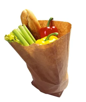 Square bottom brown kraft paper bag